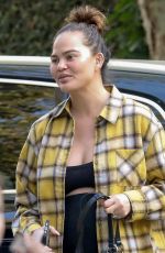 Pregnant CHRISSY TEIGEN at a Friend