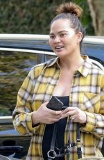 Pregnant CHRISSY TEIGEN at a Friend