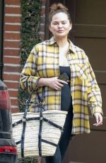 Pregnant CHRISSY TEIGEN at a Friend