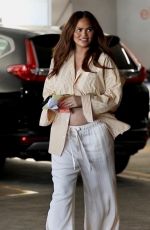 Pregnant CHRISSY TEIGENLeaves Westfield Mall in Los Angeles 10/04/2022