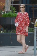 Pregnant KATE MARA Heading for Dinner at Blair