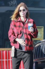 Pregnant KATE MARA Out for Coffee to Go in Los Angeles 10/24/2022