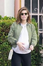 Pregnant KATE MARA Out for Iced Coffee in Silver Lake 09/30/2022