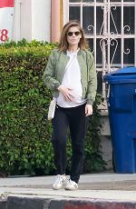 Pregnant KATE MARA Out for Iced Coffee in Silver Lake 09/30/2022