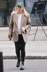 Pregnant MOLLIE KING Arrives at BBC Studios in London 10/01/2022