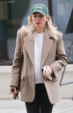 Pregnant MOLLIE KING Arrives at BBC Studios in London 10/01/2022