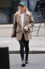 Pregnant MOLLIE KING Arrives at BBC Studios in London 10/01/2022