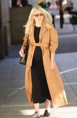 Pregnant MOLLIE KING Arrives at Her Radio Appearance in London 10/08/2022