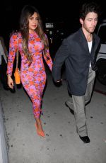 PRIYANKA CHOPRA and Nick Jonas Out for Dinner in Los Angeles 10/27/2022