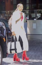 QUINTESSA SWINDELL Arrives at Black Adam Event in Hollywood 10/08/2022