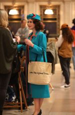 RACHEL BROSNAHAN on the Set of The Marvelous Mrs. Maisel in New York 09/30/2022