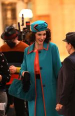 RACHEL BROSNAHAN on the Set of The Marvelous Mrs. Maisel in New York 09/30/2022