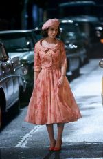 RACHEL BROSNAHAN on the Set of The Marvelous Mrs. Maisel in New York 10/07/2022