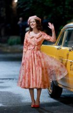 RACHEL BROSNAHAN on the Set of The Marvelous Mrs. Maisel in New York 10/07/2022