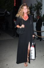 RACHEL HUNTER Leaves Dinner in West Hollywood 06/10/2022