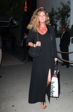 RACHEL HUNTER Leaves Dinner in West Hollywood 06/10/2022