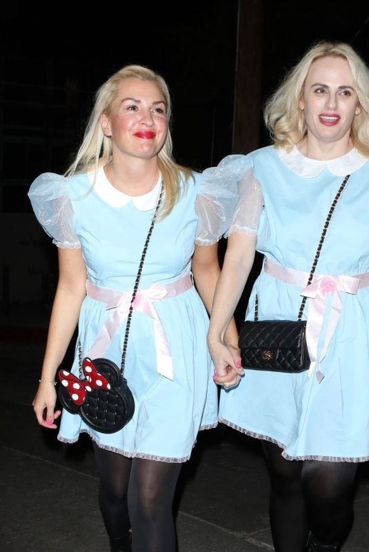 REBEL WILSON and RAMONA AGRUMA Leaves a Halloween Party in West Hollywood 10/29/2022