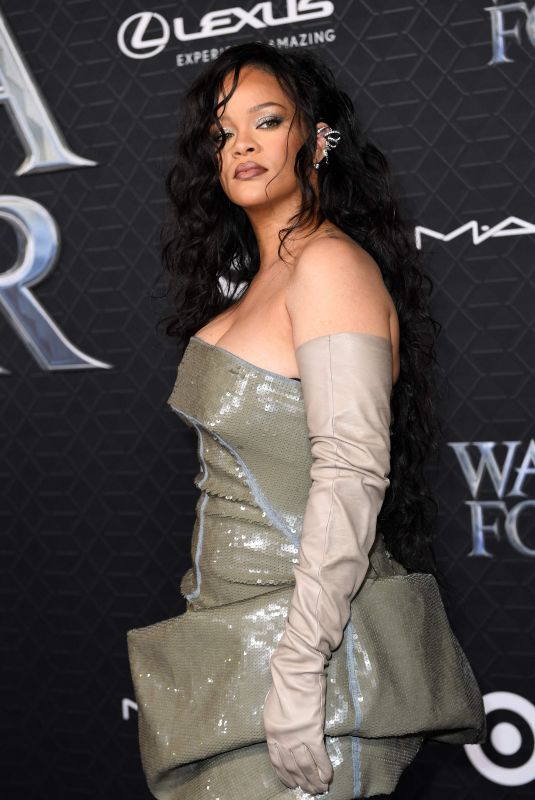 RIHANNA at Black Panther: Wakanda Forever Premiere in Los Angeles 10/26/2022