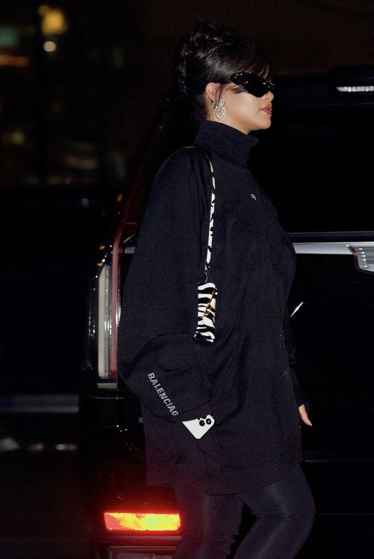 RIHANNA Night Out in New York 10/05/2022