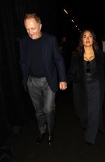 SALMA HAYEK and Francois-Henri Pinault Leaves Balenciaga Show at PFW in Paris 10/02/2022