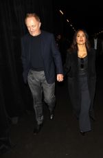 SALMA HAYEK and Francois-Henri Pinault Leaves Balenciaga Show at PFW in Paris 10/02/2022