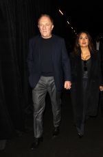 SALMA HAYEK and Francois-Henri Pinault Leaves Balenciaga Show at PFW in Paris 10/02/2022
