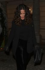 SALMA HAYEK Leaves Scott