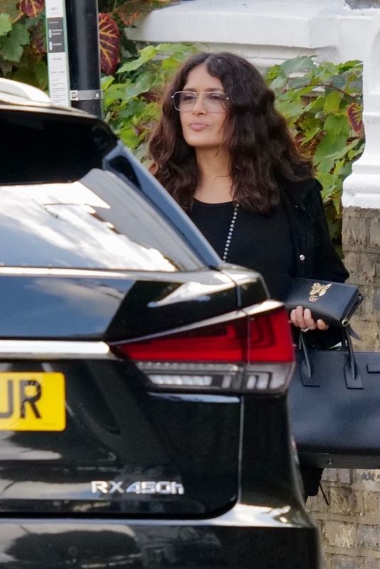 SALMA HAYEK Out Shopping in London 10/24/2022