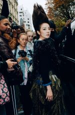 SANDRA APRK Arrives at Vivienne Westwood Show at Paris Fashion Week 10/02/2022