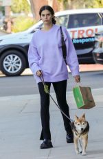 SARA SAMPAIO Out Shopping for Dog Food at Healthy Spot Natural Pet Store in Los Angeles 10/25/2022