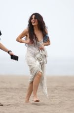 SARAH SHAHI at a Photoshoot on the Beach in Los Angeles 10/05/2022