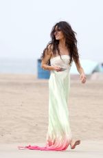 SARAH SHAHI at a Photoshoot on the Beach in Los Angeles 10/05/2022