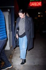 SELENA GOMEZ Leaves Carbone in New York 10/19/2022