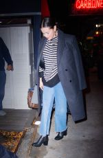 SELENA GOMEZ Leaves Carbone in New York 10/19/2022