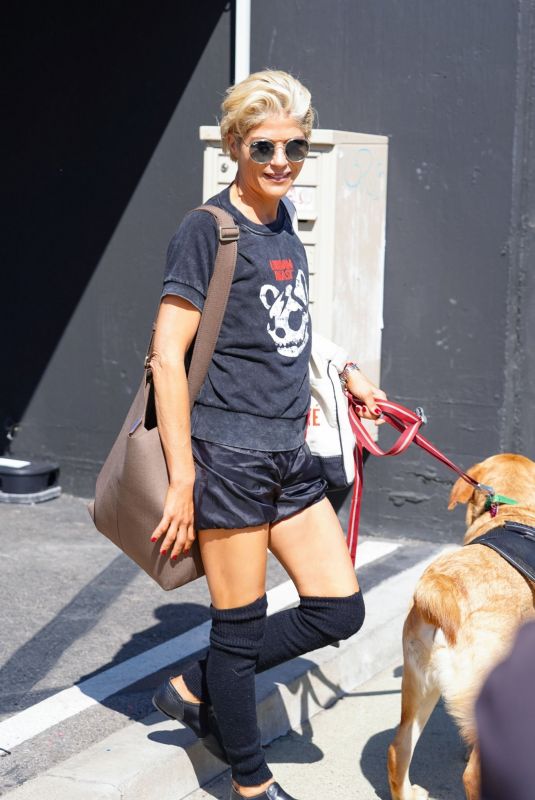 SELMA BLAIR Arrives at DWTS Studios in Los Angeles 10/04/2022