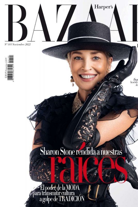SHARON STONE in Harper’s Bazaar Magazine, Spain November 2022