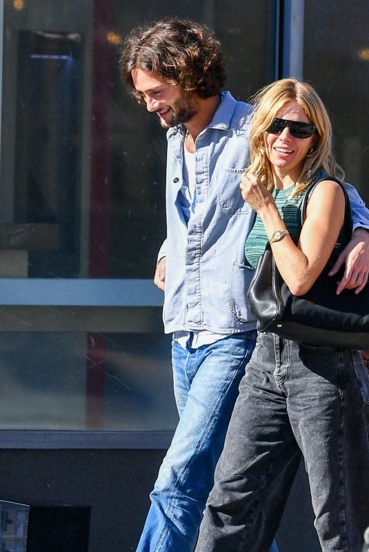SIENNA MILLER and Oli Green Out in New York 10/06/2022