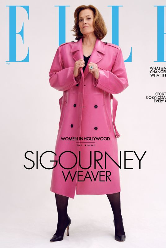 SIGOURNEY WEAVER in Elle: The Women in Hollywood Issue, November 2022