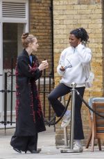 SIMONE ASHLEY and ASHLYN CHESNEY Out in London 10/13/2022