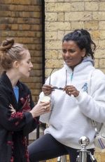 SIMONE ASHLEY and ASHLYN CHESNEY Out in London 10/13/2022