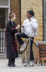 SIMONE ASHLEY and ASHLYN CHESNEY Out in London 10/13/2022
