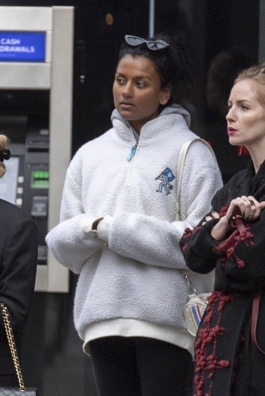 SIMONE ASHLEY and ASHLYN CHESNEY Out in London 10/13/2022