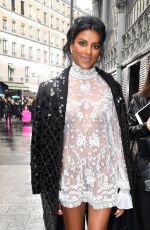 SIMONE ASHLEY at Valentino Fashion Show at PFW in Paris 10/02/2022
