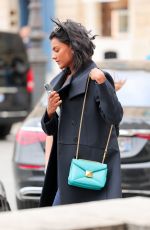 SIMONE ASHLEY Out at Paris Fashion Week 10/01/2022