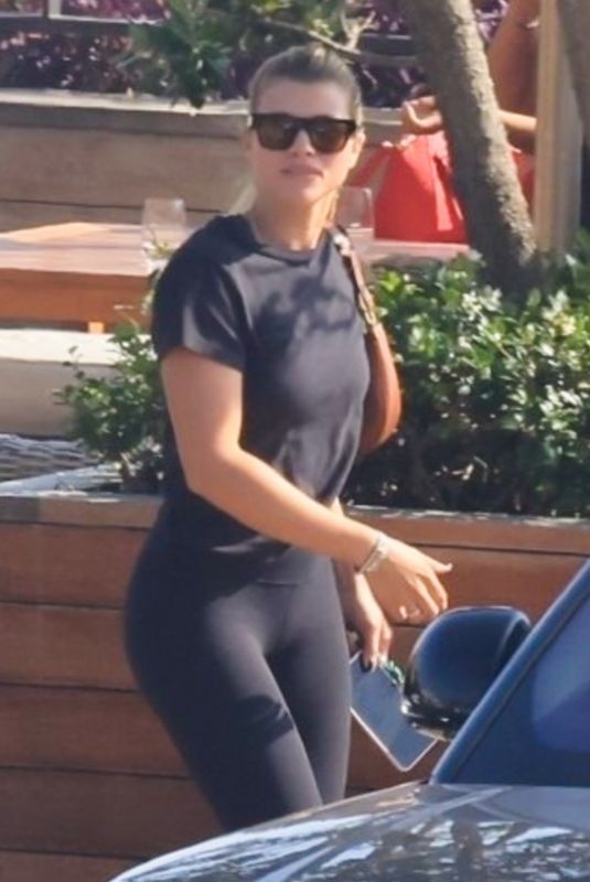 SOFIA RICHIE Leaves Nobu in Malibu 10/07/2022