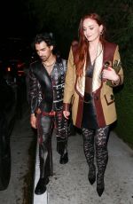 SOPHIE TURNER and Joe Jonas Arrives at 2nd Annual Academy Museum Gala Afterparty in West Hollywood 10/15/2022