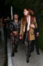 SOPHIE TURNER and Joe Jonas Arrives at 2nd Annual Academy Museum Gala Afterparty in West Hollywood 10/15/2022