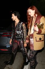 SOPHIE TURNER and Joe Jonas Arrives at 2nd Annual Academy Museum Gala Afterparty in West Hollywood 10/15/2022