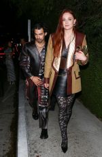 SOPHIE TURNER and Joe Jonas Arrives at 2nd Annual Academy Museum Gala Afterparty in West Hollywood 10/15/2022