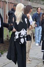 STELLA MAXWELL Leaves Burberry Show at London Fashion Week 09/26/2022